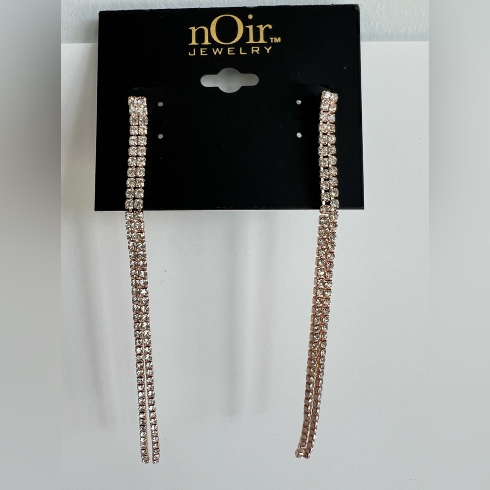 nOir Jewelry (at Nordstroms) - Rhinestone Dangling Earrings for Pierced Ears